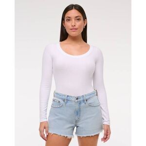 Abercrombie and fitch Curve Love High Rise 90's Relaxed Cutoff Shorts 34 / 18 NW